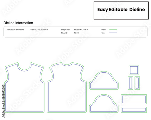 oversize polo shirt dieline template box dieline die lines packaging custom dieline  box cardboard box dieline pizza box dieline printable product packaging layout,