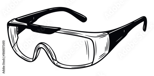 Reliable protective eyewear offering crucial visual safety for individuals working with machinery or in environments requiring personal hazard protection and secure vision
