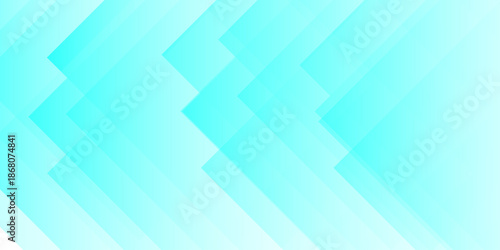 Geometric arrangement of overlapping, translucent aqua shapes conveys a sense of depth and fluidity, forming a minimalist and modern abstract composition.