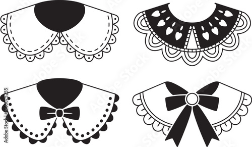 lace collars decorative collars with different designs