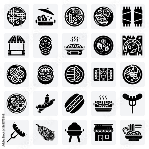 The Vibrant Flavors Of Thai Street Food – Barbecue Skewers, Sausages, And Noodle Dishes From A Market Stall