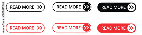 Read More button icon vector. expanding content, linking,  detailed information symbol. vector illustration.