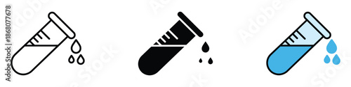 Sample icon vector. scientific experiment and chemistry symbol. vector illustration.