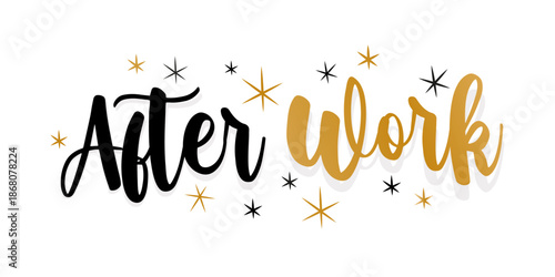 After work on speech bubble