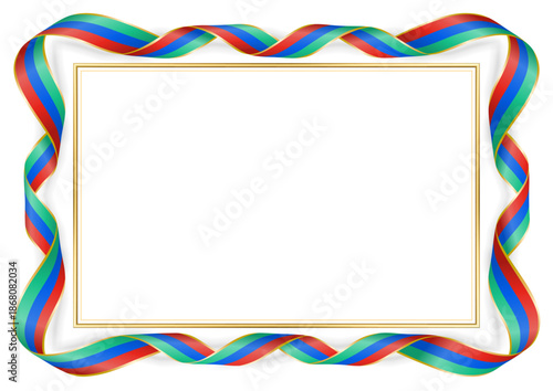 horizontal frame and border with Slovenian flag