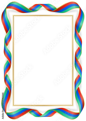 vertical frame and border with Slovenian flag