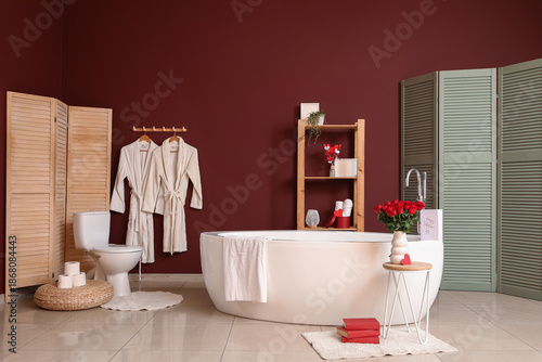 Interior of bathroom decora...