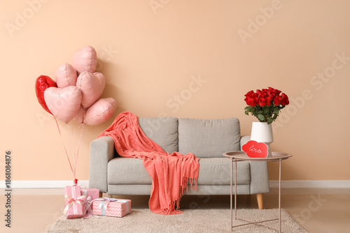 Interior of living room dec...