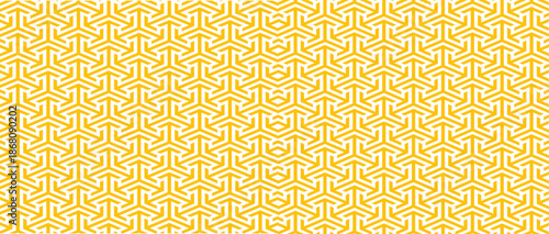Yellow geometric pattern seamless vector