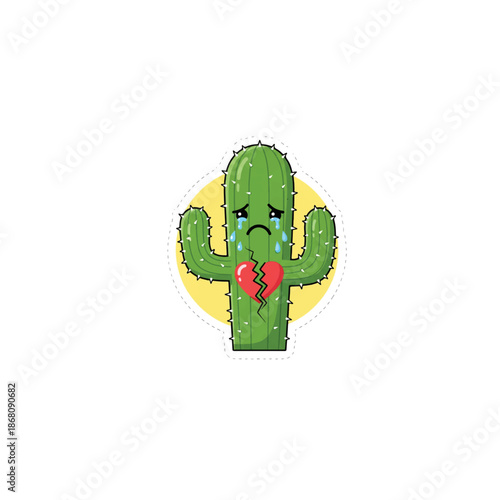 Sad Cactus Broken Heart
