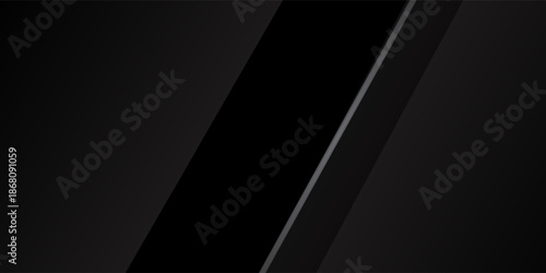 Premium elegant Dark deep black dynamic abstract vector background with diagonal lines. Vector