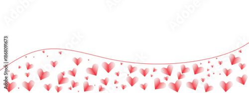 Minimalist abstract illustration featuring a wavy line and scattered small particles