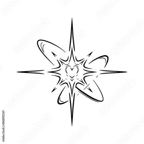 Gothic Neo Sigilism Tattoo Design Vector