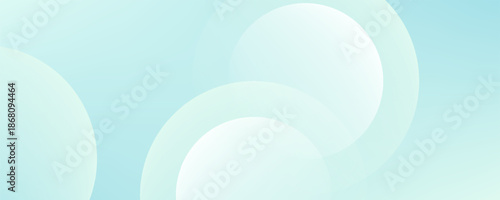 Minimalist banner background. Green and blue gradations.Circle geometric background. Simple design. Vector. EPS 10
