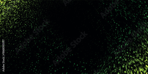 Creative green wave technology background. modern green vector background art