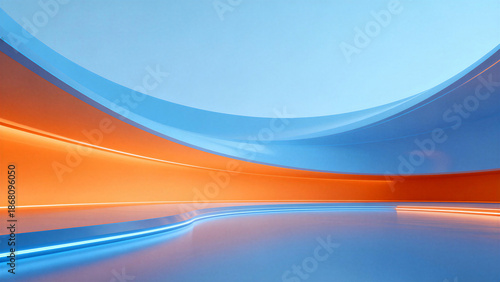 abstract blue background with waves