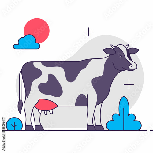 Cow milk production