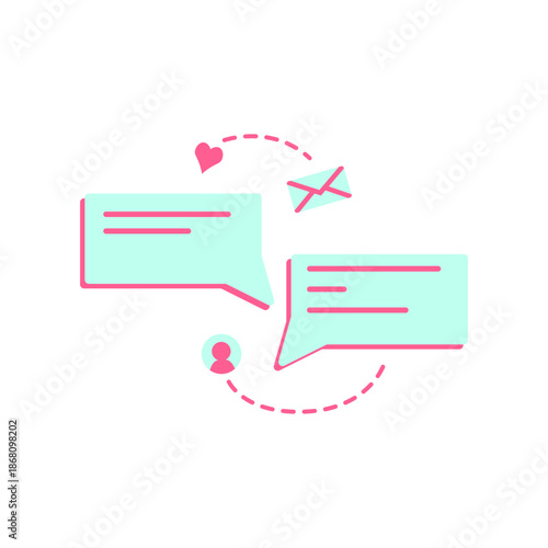 Social Communication Illustration
