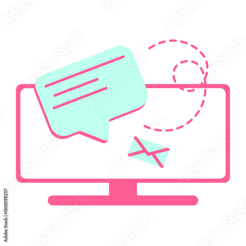 Social Communication Illustration