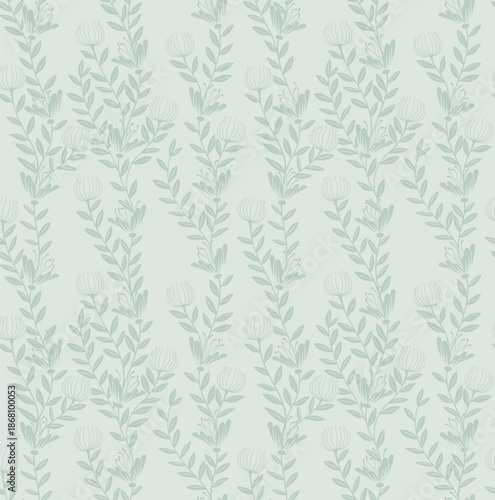 Seamless repeating floral pattern design with wild flowers. Ideal for fabric or wallpaper, wrapping paper, stationery and textiles