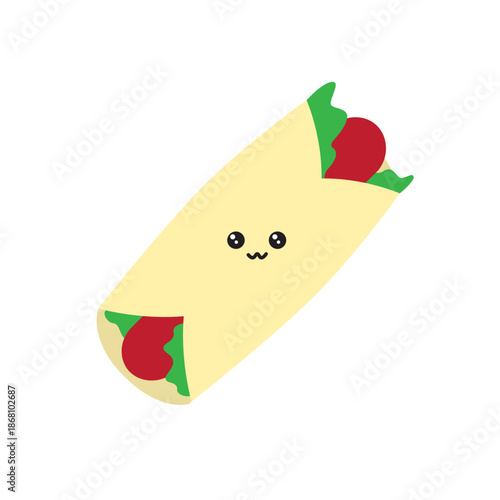 Cute Kawaii Burrito