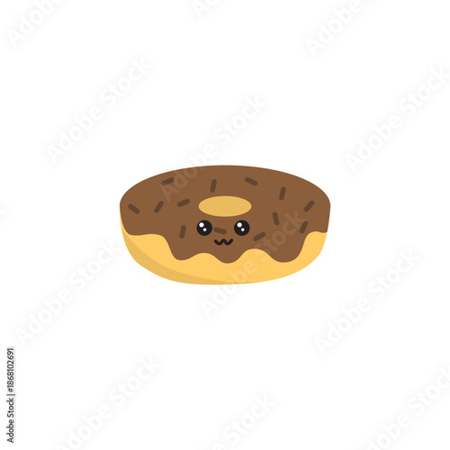 Cute Kawaii Chocolate Donut