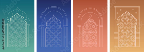 Invitation card for Iftar during Ramadan Kareem, featuring an Islamic adorned, suitable for events and parties.