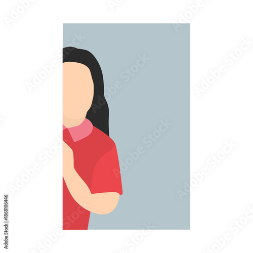 People Peeping Illustration