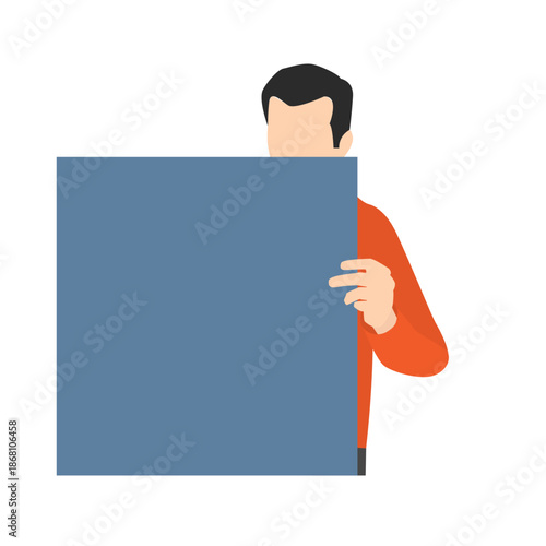 People Peeping Illustration