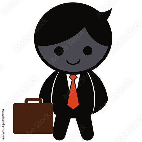 Businessman holding briefcase