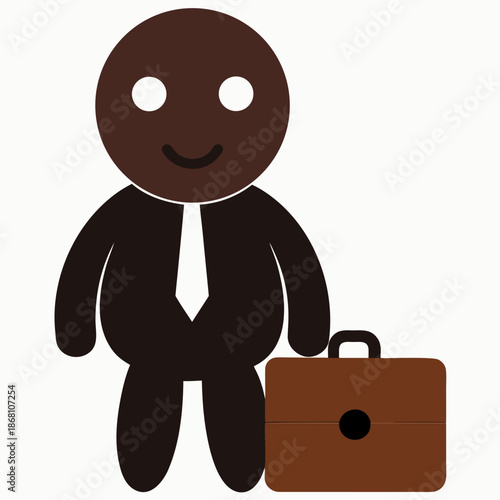 Businessman with briefcase