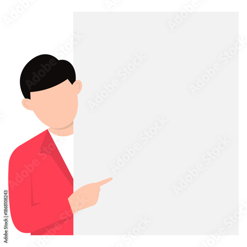 People Peeping Illustration