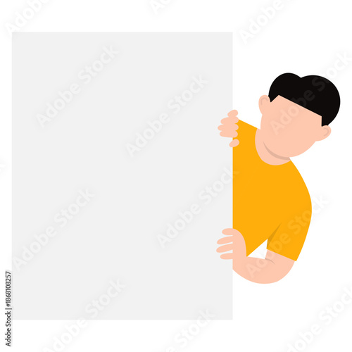 People Peeping Illustration