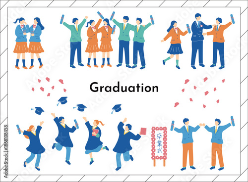 卒業式での別れ