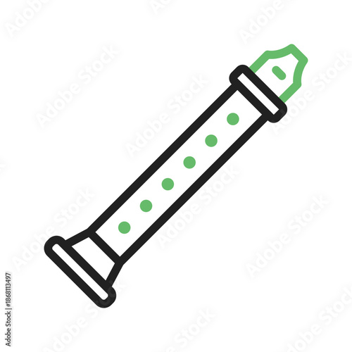 Flute icon vector image. Suitable for mobile apps, web apps and print media.