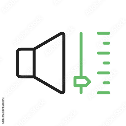 Volume icon vector image. Suitable for mobile apps, web apps and print media.