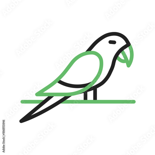 Parrot icon vector image. Suitable for mobile apps, web apps and print media.