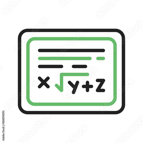 Formula icon vector image. Suitable for mobile apps, web apps and print media.