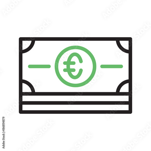 Euro Currency icon vector image. Suitable for mobile apps, web apps and print media.