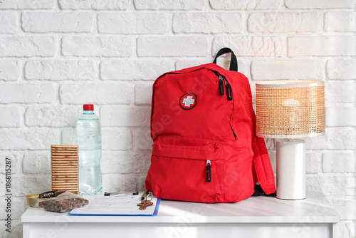 Emergency backpack with nec...