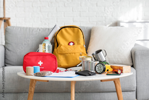 Emergency backpack with nec...