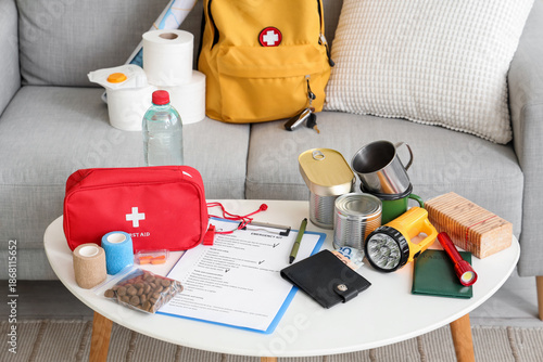 Emergency backpack with nec...