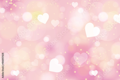 Pink Sparkling Romantic Background with Glitter and Soft Glow, for Valentine’s Day, Beauty, E-commerce, and Kawaii Brand Design