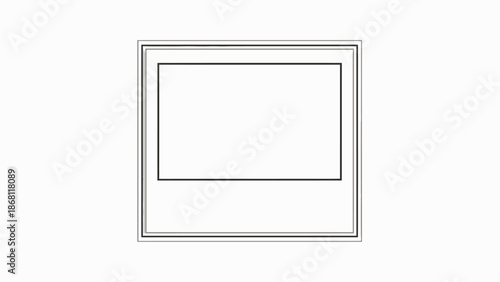 Empty photographic slide frame with a clean white border, ready for image insertion or display