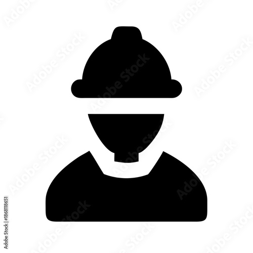 Worker wearing hard hat