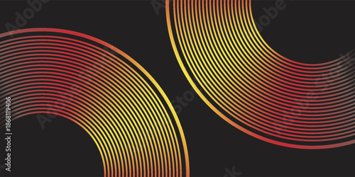 Abstract dark black background with glowing geometric lines. Modern shiny blue hexagon lines pattern. Technology futuristic concept. Suit for poster, banner,vector