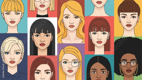 Diverse Women Portraits - A Celebration of Feminine Beauty and Individuality.