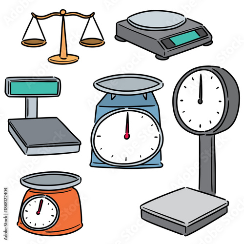 vector set of weighing machine