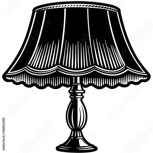 Classic black table lamp