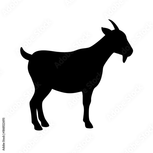 Silhouette of a goat
